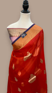 Pure Kora Handloom Banarasi Saree - The Handlooms