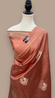 Pure Mango Silk Banarasi Handloom Saree - The Handlooms