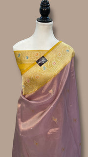 Pure Kora Handloom Banarasi All Over Kadua Motifs Saree - The Handlooms