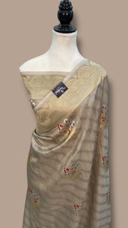 Pure Mushroo Silk Handloom Banarasi Saree - The Handlooms