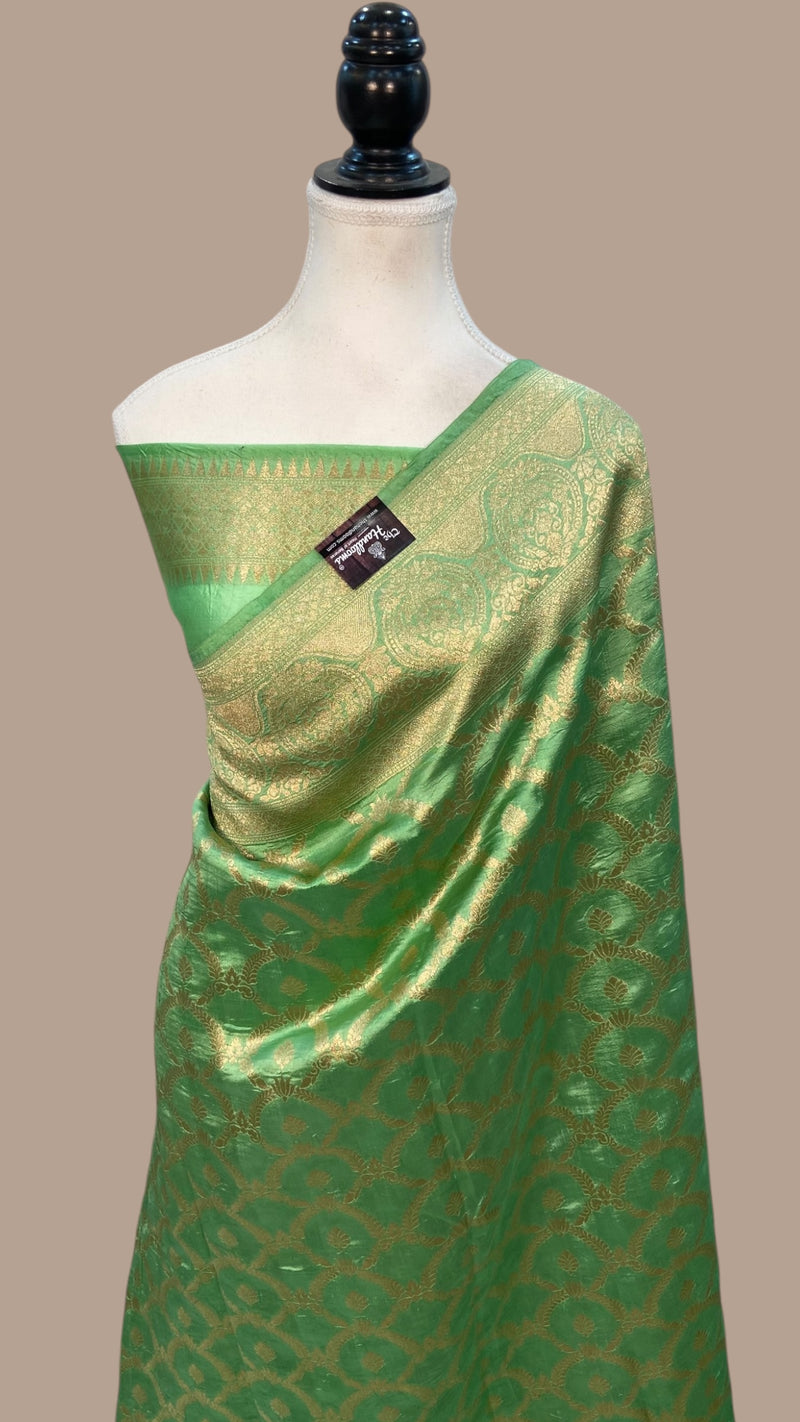 Pure Dupion Silk Banarasi Handloom Saree - The Handlooms