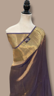Pure Kora Tissue Handloom Banarasi Saree - The Handlooms