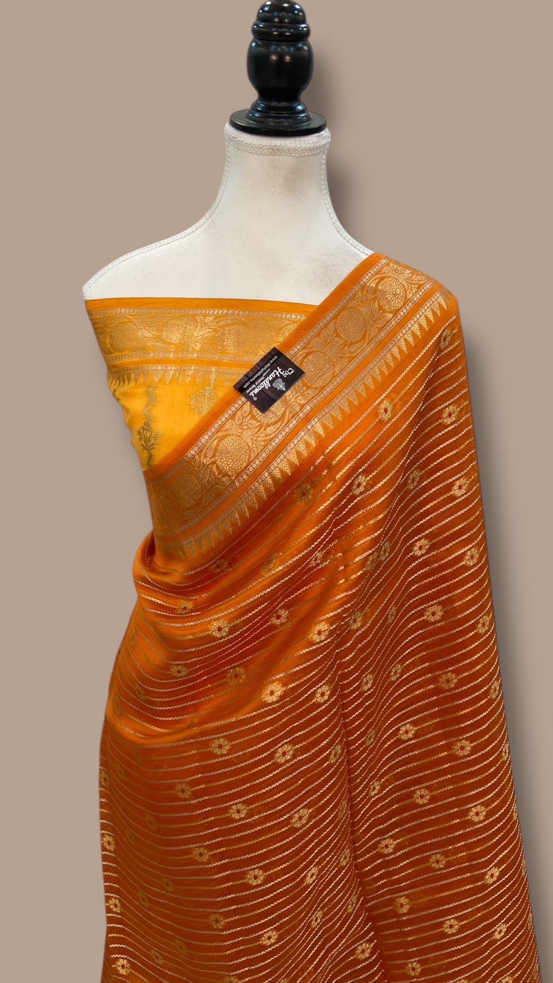 Pure Kora Handloom Banarasi Saree - The Handlooms
