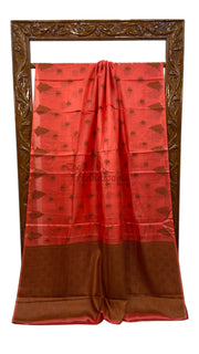 Pure Tussar Silk Handloom Banarasi Saree - The Handlooms