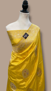 Ektara Pure Katan Silk Banarasi Handloom Saree - All over kadiyal Jaal work - The Handlooms