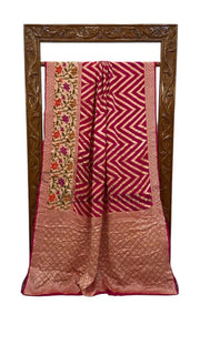 Pure Chiffon Khaddi Banarasi Saree - The Handlooms