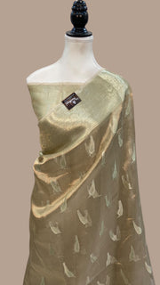 Pure Kora Tissue Handloom Banarasi Saree - The Handlooms