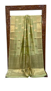 Pure Mango Silk Banarasi Handloom Saree - The Handlooms