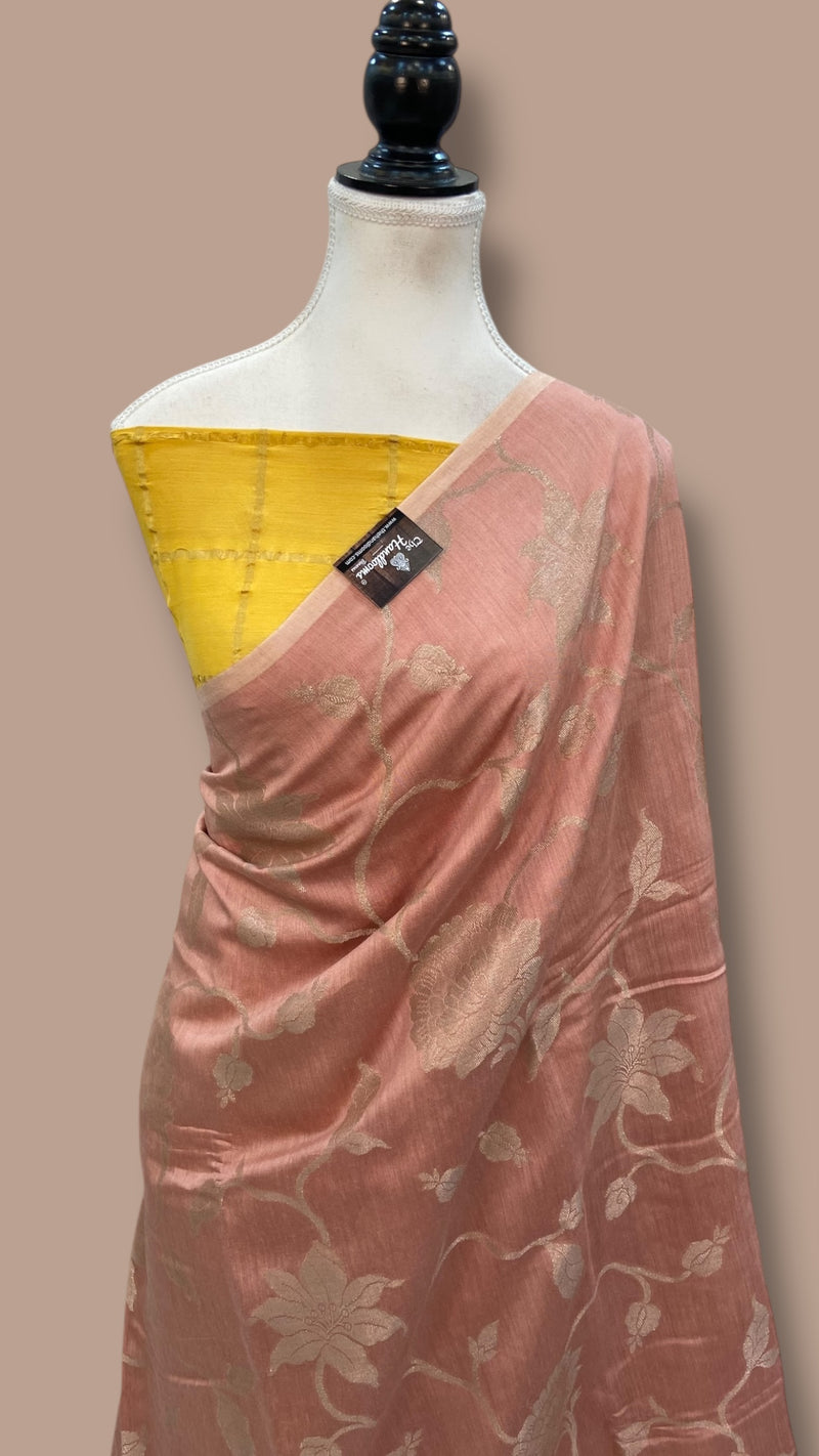 Moonga Silk  Handloom Banarasi Saree - The Handlooms