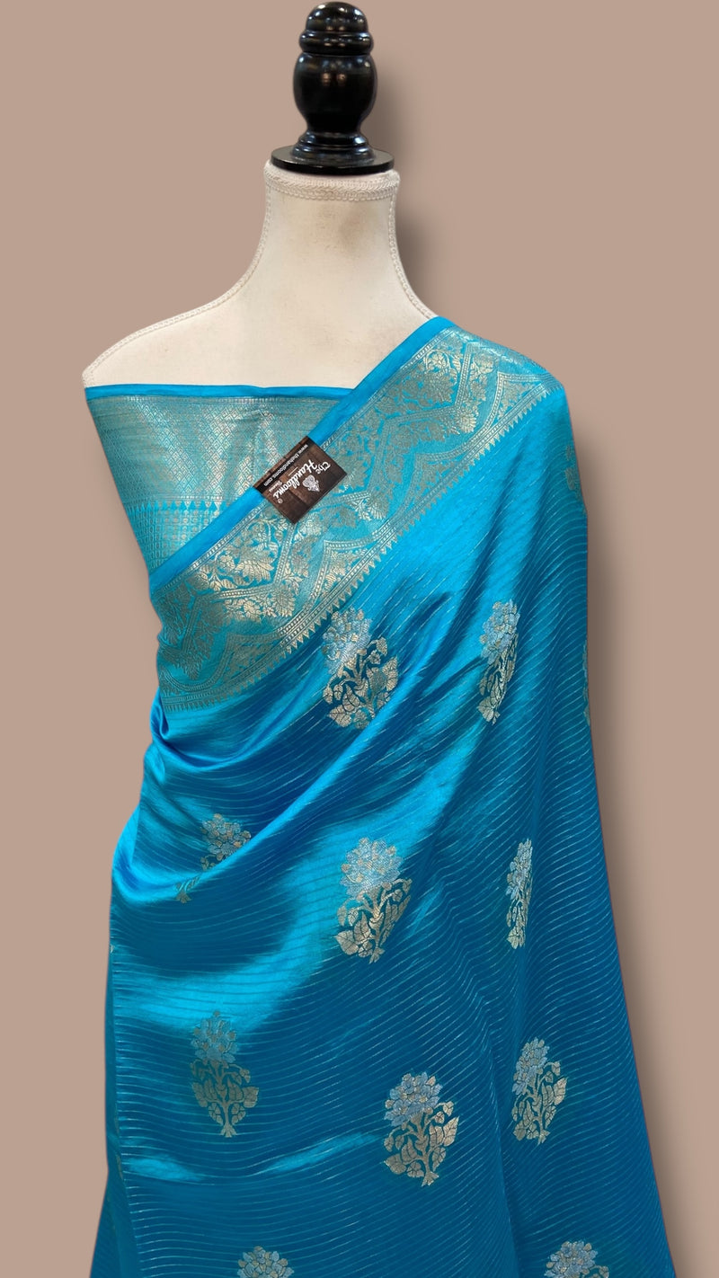 Pure Mango Silk Banarasi Handloom Saree - The Handlooms