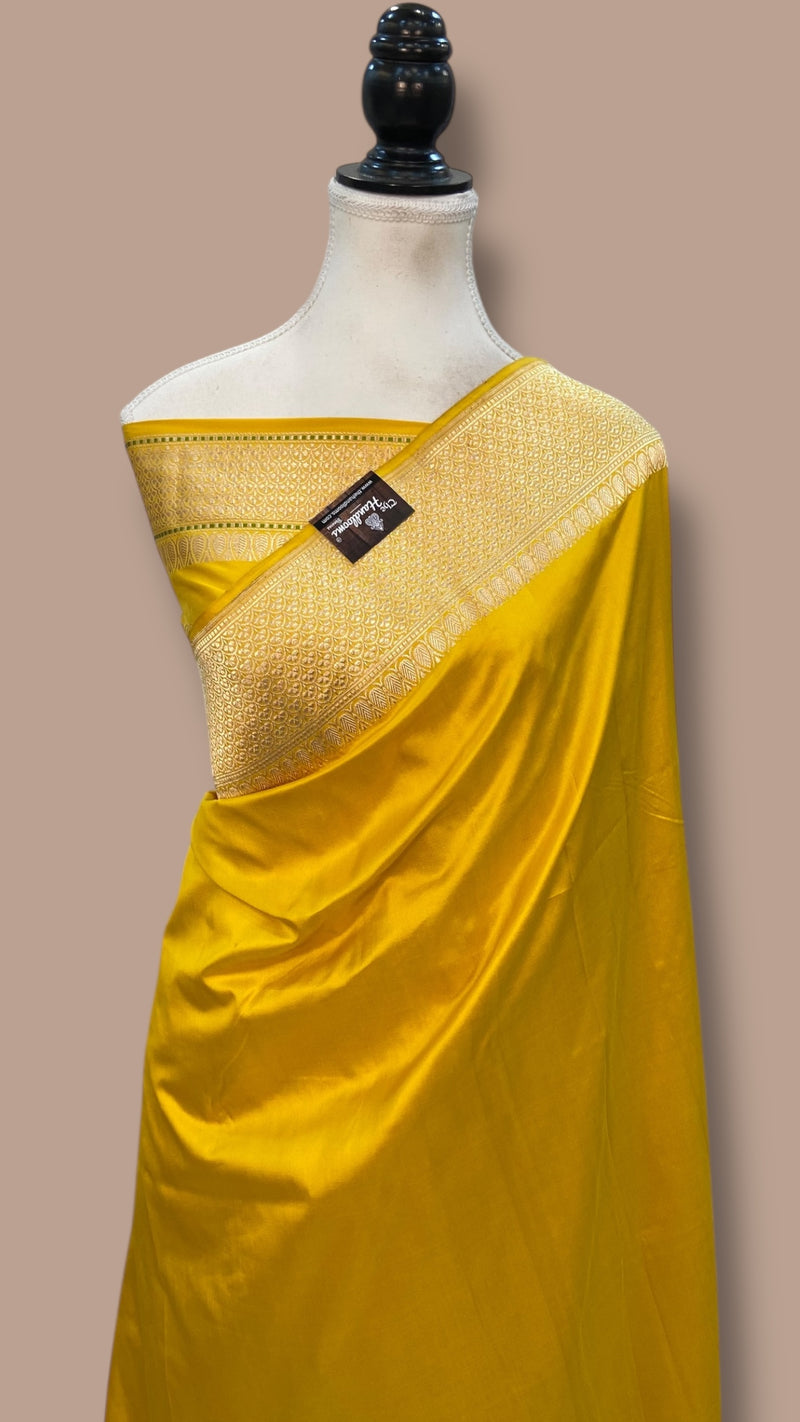 Pure Katan Silk Banarasi Handloom Saree - All over Kadua work - The Handlooms