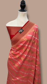 Moonga Georgette Handloom Banarasi Saree - The Handlooms