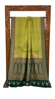 Pure Khaddi Georgette Handloom Banarasi Saree - The Handlooms