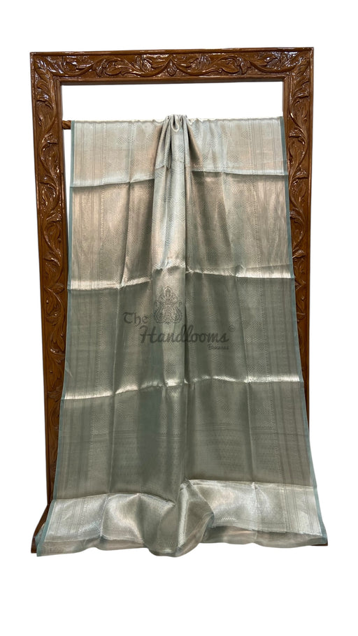 Pure Kora Tissue Tanchui Handloom Banarasi Saree - The Handlooms