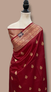 Pure Mango Silk Banarasi Handloom Saree - The Handlooms
