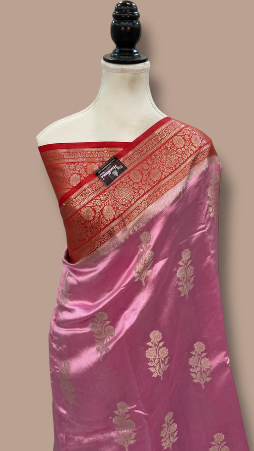 Pure Mango Silk Banarasi Handloom Saree - The Handlooms