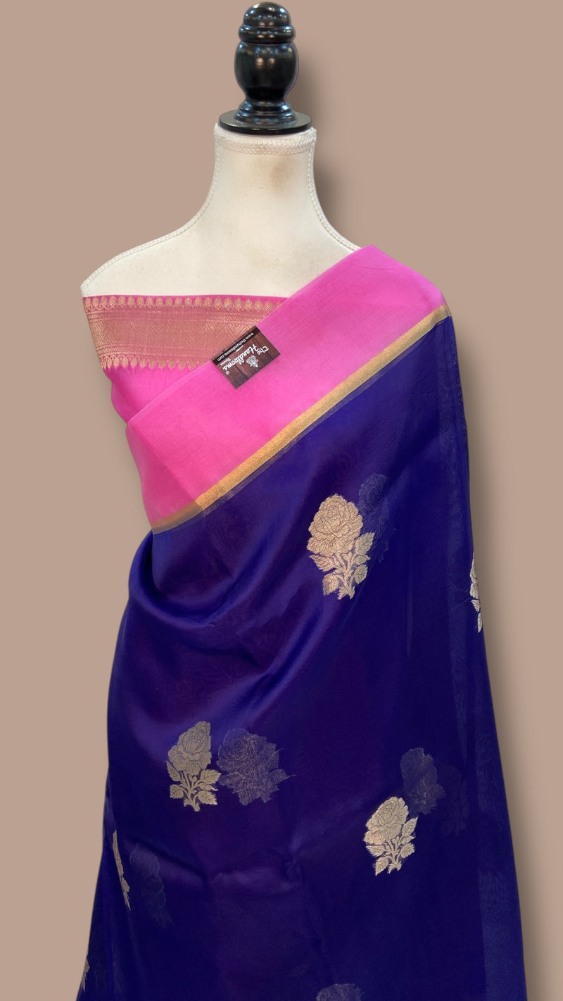 Pure Kora Handloom Banarasi Saree - The Handlooms