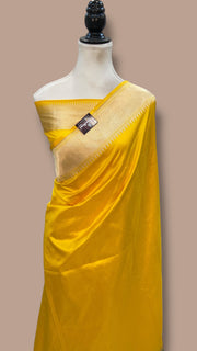 Pure Katan Silk Banarasi Handloom Saree - Paithani Border - The Handlooms