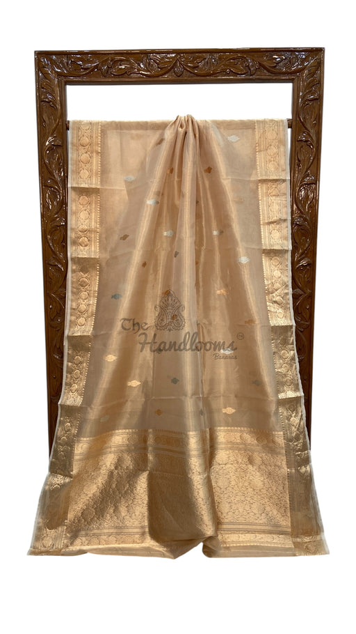 Pure Kora Tissue Handloom Banarasi Saree - The Handlooms