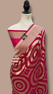 Khaddi Georgette Handloom Banarasi Saree - The Handlooms