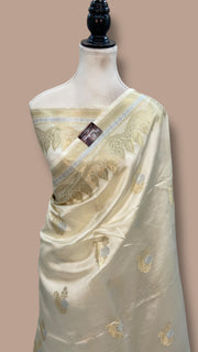 Pure Mango Silk Banarasi Handloom Saree - The Handlooms