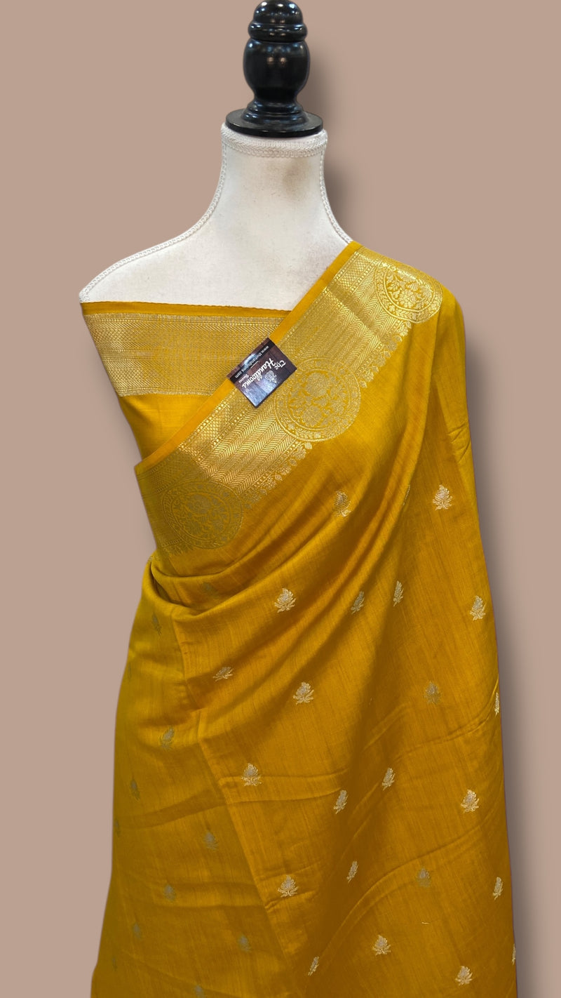 Pure Chiniya Silk Handloom Banarasi Saree - The Handlooms