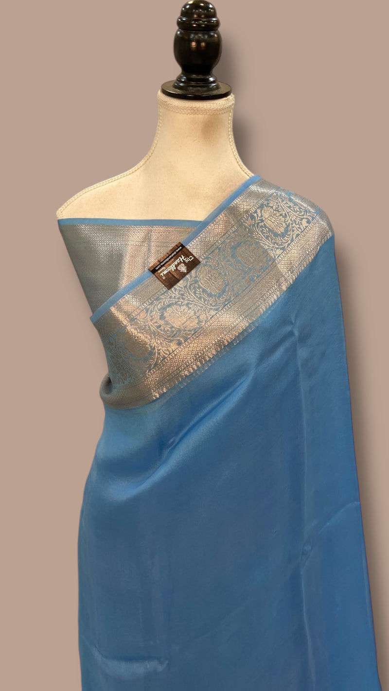 Pure Kora Silk Handloom Banarasi Saree - The Handlooms