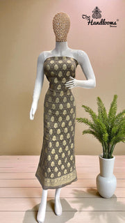 Tissue Khaddi Georgette Banarasi Dress material - The Handlooms