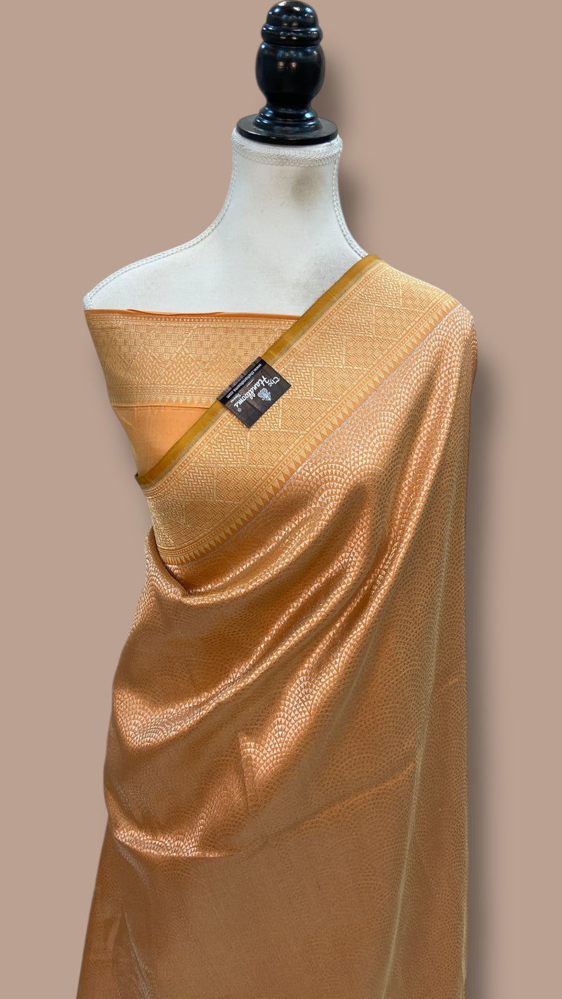 Pure Katan Silk Banarasi Handloom Saree - Tanchui Brocade