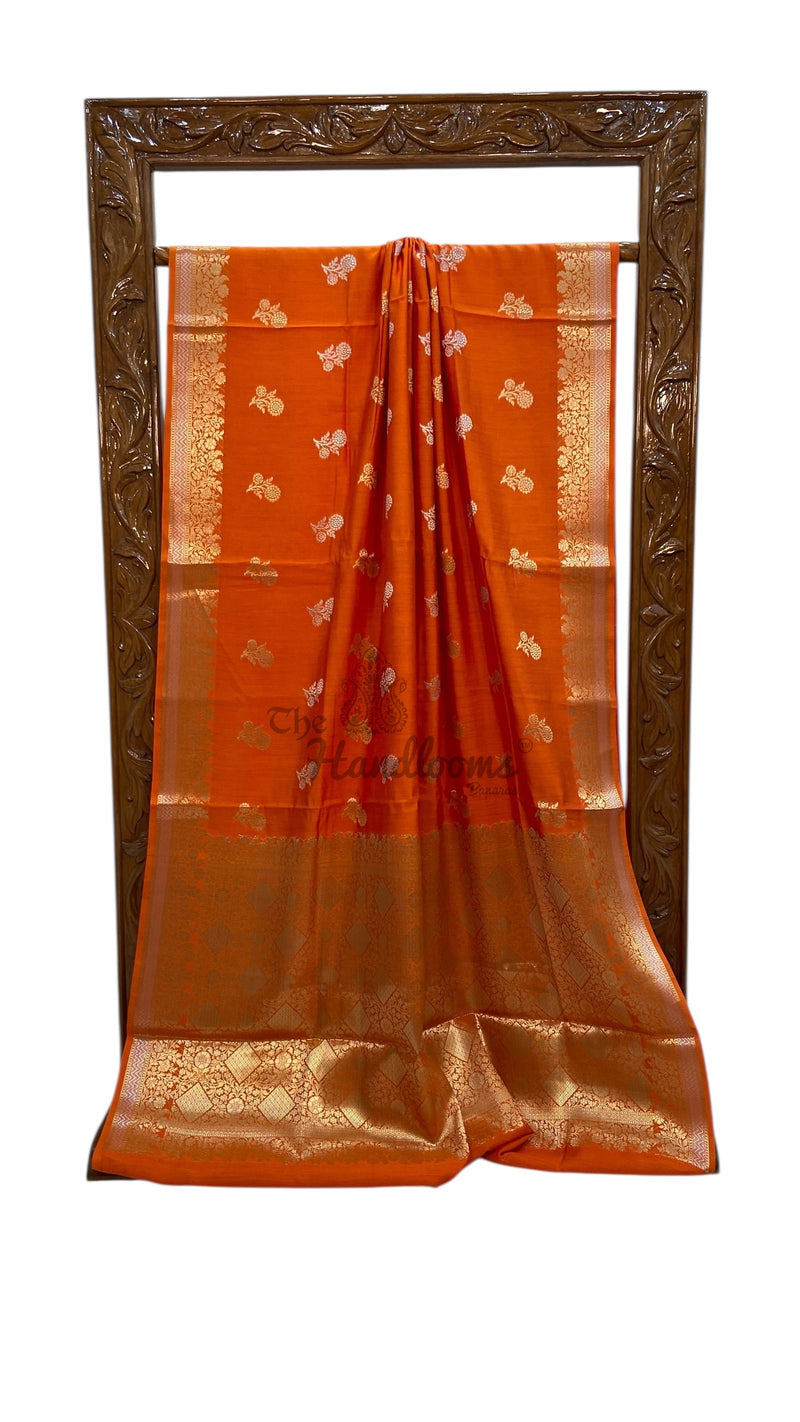 Pure Chiniya Silk Khaddi Handloom Banarasi Saree