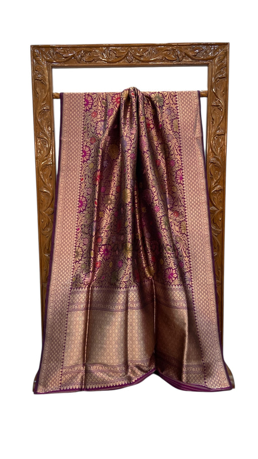 Ektara Pure Katan Silk Banarasi Handloom Saree - Tanchui Brocade - The Handlooms