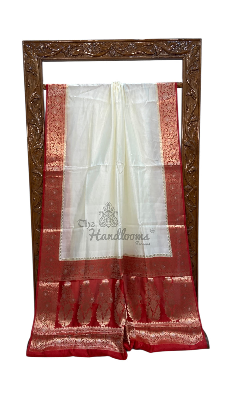 Pure Mango Silk Banarasi Handloom Saree - The Handlooms