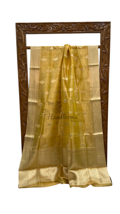 Pure Kora Tissue Handloom Banarasi Saree - The Handlooms