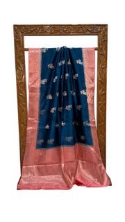 Pure Chiniya Silk Khaddi Handloom Banarasi Saree - The Handlooms