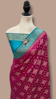 Pure Chiniya Silk Handloom Banarasi Saree - The Handlooms