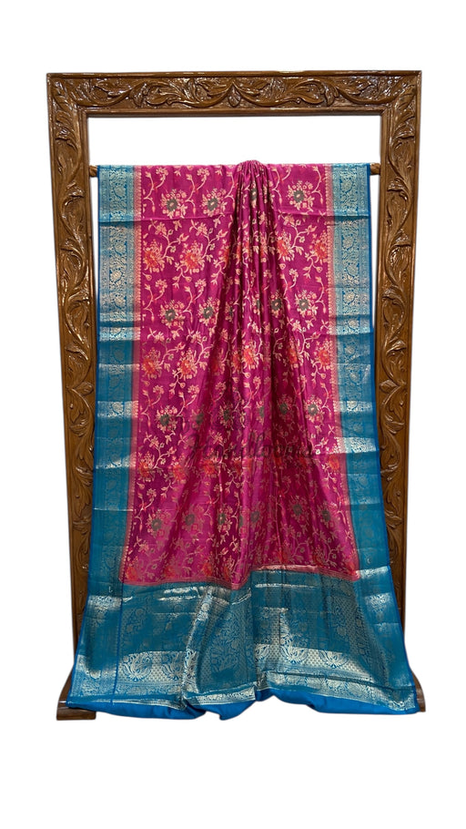 Pure Chiniya Silk Handloom Banarasi Saree - The Handlooms