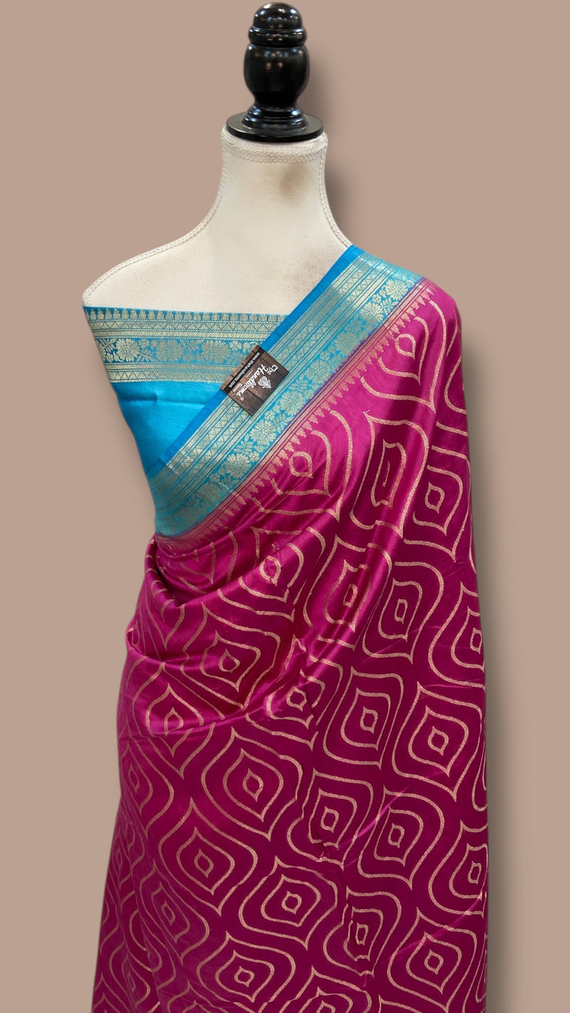 Pure Chiniya Silk Handloom Banarasi Saree - The Handlooms
