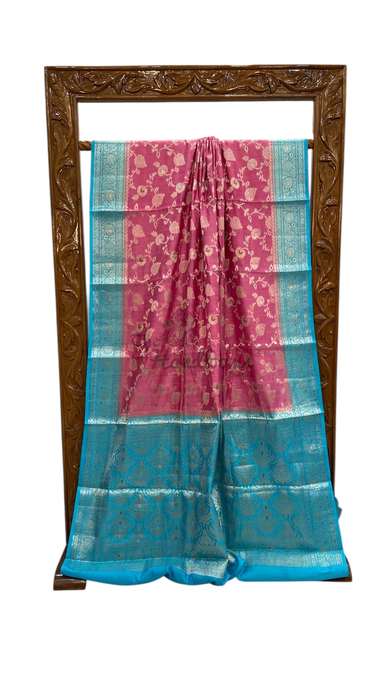 Pure Chiniya Silk Handloom Banarasi Saree - The Handlooms