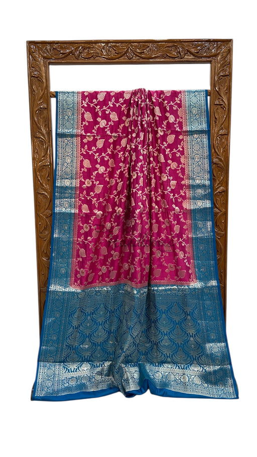 Pure Chiniya Silk Handloom Banarasi Saree - The Handlooms