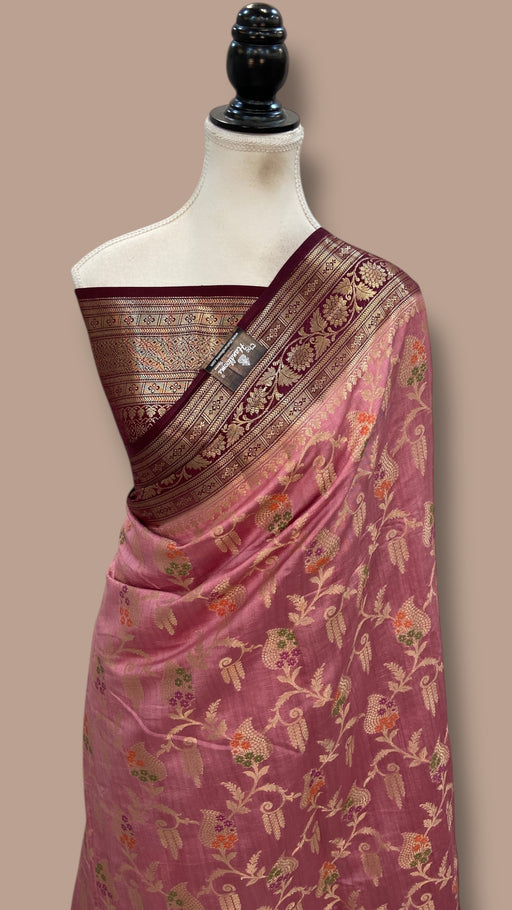 Pure Chiniya Silk Handloom Banarasi Saree - The Handlooms