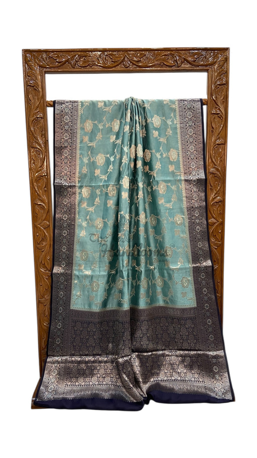 Pure Mango Silk Banarasi Handloom Saree - The Handlooms