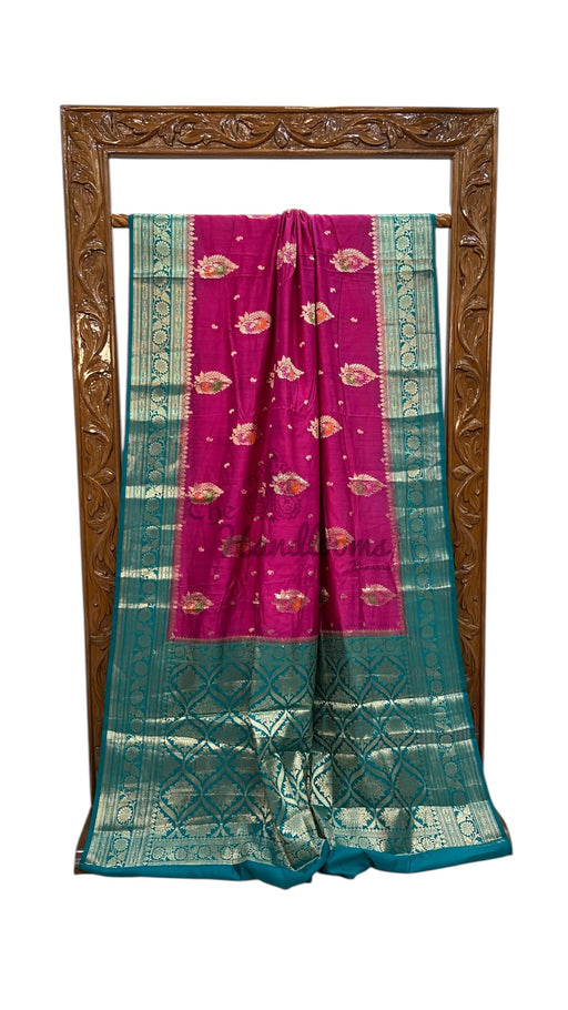 Pure Chiniya Silk Handloom Banarasi Saree - The Handlooms