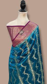 Pure Dupion Silk Banarasi Saree - The Handlooms