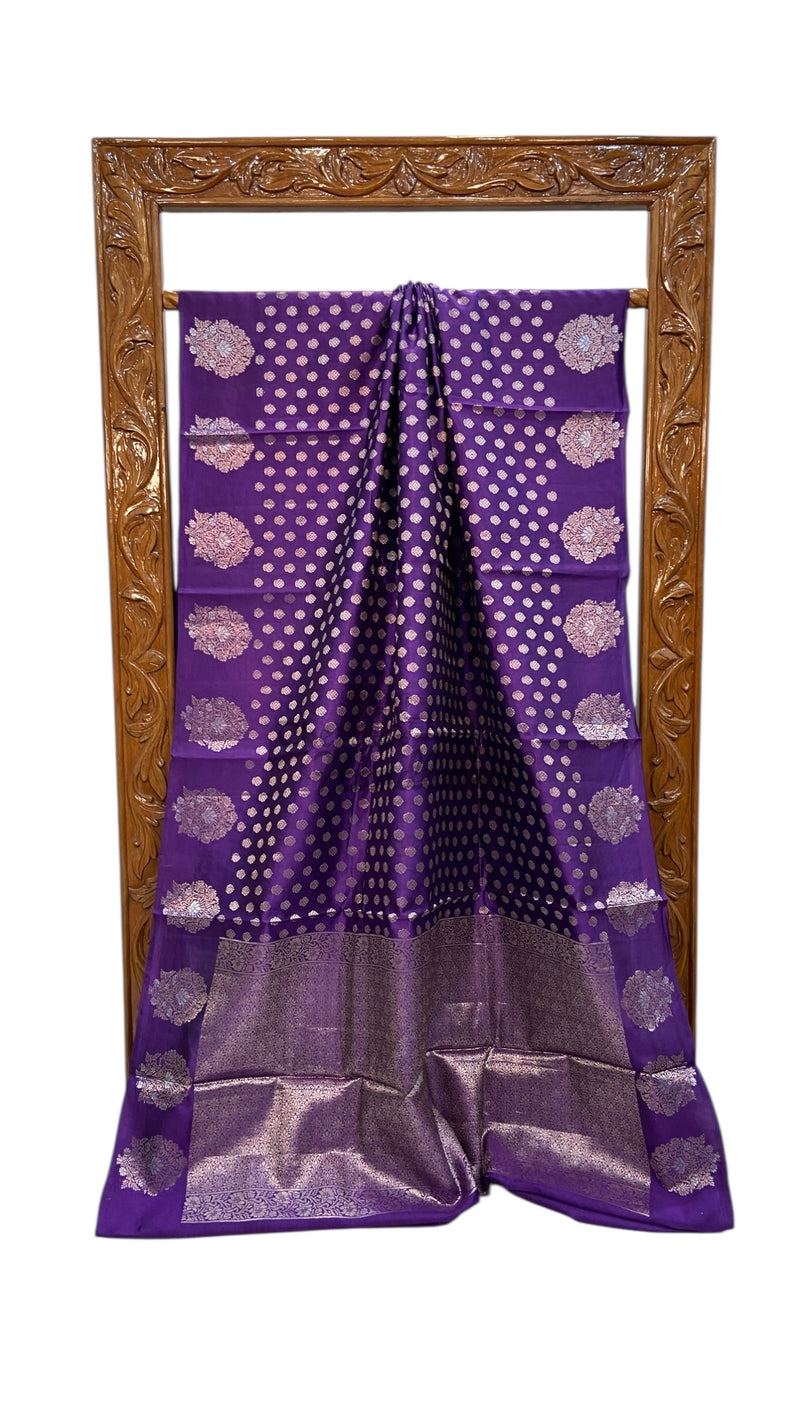 Pure Mango Silk Banarasi Handlokom Saree