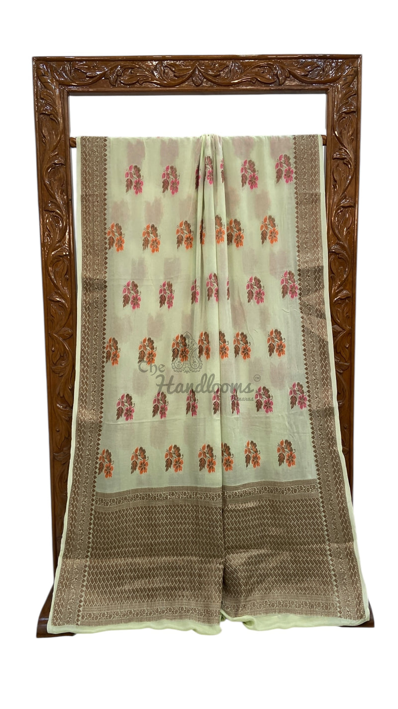 Pure Chiffon Khaddi Banarasi Saree