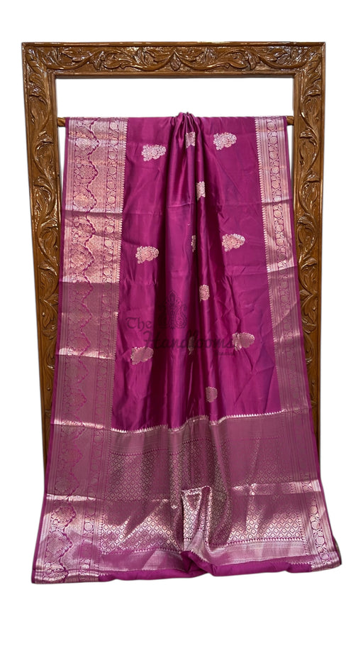 Pure Mango Silk Banarasi Handloom Saree - The Handlooms