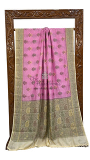 Pure Butter Crepe Banarasi Saree - The Handlooms