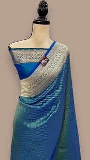 Pure Katan Silk Banarasi Handloom Saree - Tanchui Brocade - The Handlooms