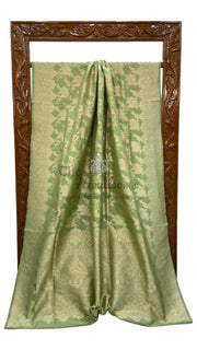 Pure Katan Silk Banarasi Handloom Saree - All Over Jaal Work - The Handlooms