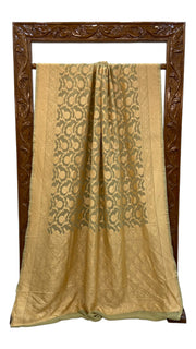 Khaddi Georgette Banarasi Saree - Gold zari - The Handlooms